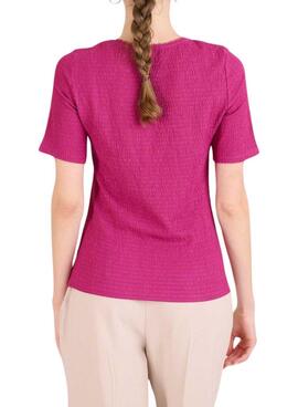 T-Shirt Naf Naf Rosa Pflaume für Frauen