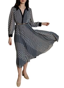 Kleid Naf Naf Geo blau für Frauen
