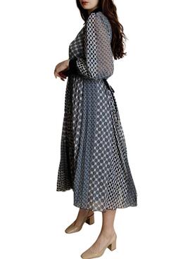 Kleid Naf Naf Geo blau für Frauen