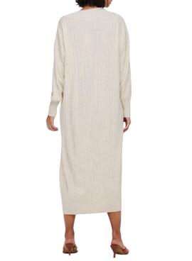 Midi-Kleid Only New Tessa in Beige für Damen