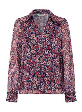 Bluse Naf Naf mit mehrfarbigem Blumenmuster für Frauen