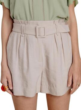 Kurzes Naf Naf Edori beige für Damen.
