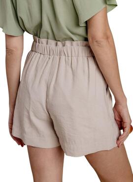 Kurzes Naf Naf Edori beige für Damen.