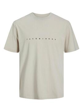 T-Shirt Jack and Jones in Beige für Herren