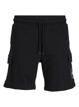 Bermudas Jack and Jones Swift Cargo Schwarz für Herren.