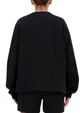 Sweatshirt New Balance Hyper Density Schwarz für Frauen