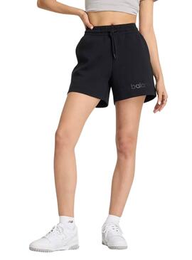 Kurze New Balance Dichte Schwarz für Damen