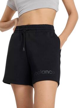 Kurze New Balance Dichte Schwarz für Damen