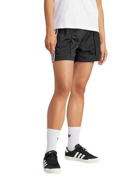 Kurze Adidas Firebird Schwarz für Damen.