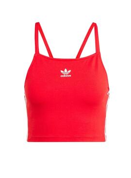 Top Adidas Streifen Rot für Damen
