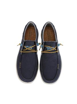 Schuhe Walkin Pitas Wallabi Windover marineblau für Herren.