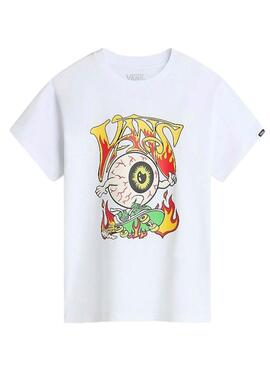 T-shirt Vans Eyeballie Weiß für Jungen.