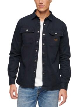  Hemdjacke Superdry Workwear  Marineblau für Herren