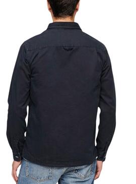  Hemdjacke Superdry Workwear  Marineblau für Herren
