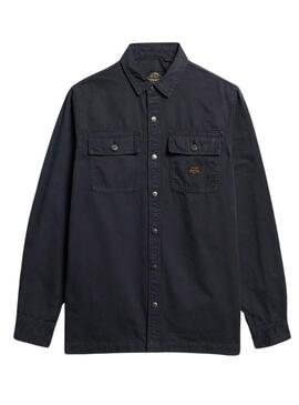  Hemdjacke Superdry Workwear  Marineblau für Herren