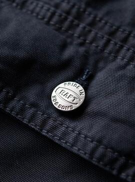  Hemdjacke Superdry Workwear  Marineblau für Herren