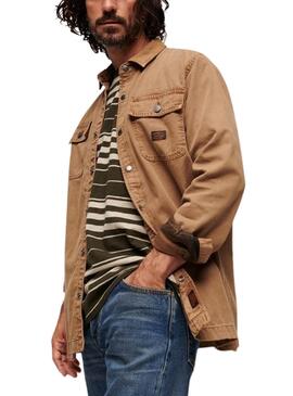 Überhemd Superdry Workwear Braun für Männer