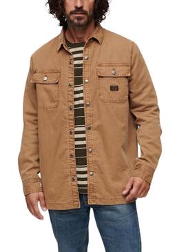 Überhemd Superdry Workwear Braun für Männer
