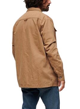 Überhemd Superdry Workwear Braun für Männer