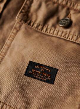 Überhemd Superdry Workwear Braun für Männer
