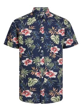 Hemd Jack and Jones Chill Marineblau für Männer