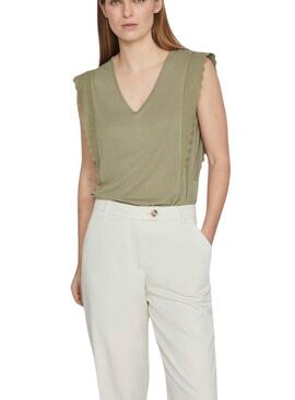 T-shirt Vila Vimosa Grün für Frauen