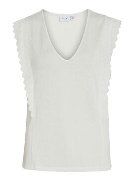 T-shirt Vila Vimosa beige für Damen