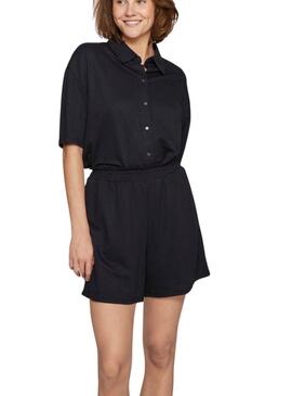 Bluse Vila Vicarmena Schwarz für Damen