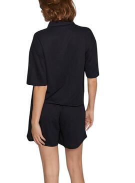 Bluse Vila Vicarmena Schwarz für Damen