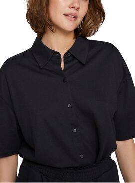 Bluse Vila Vicarmena Schwarz für Damen