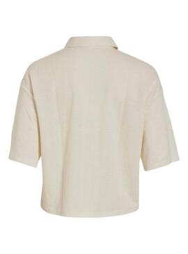 Bluse Vila Vicarmena Beige für Frauen