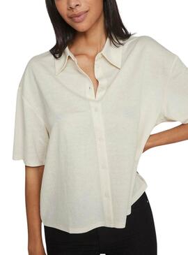 Bluse Vila Vicarmena Beige für Frauen