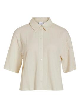 Bluse Vila Vicarmena Beige für Frauen