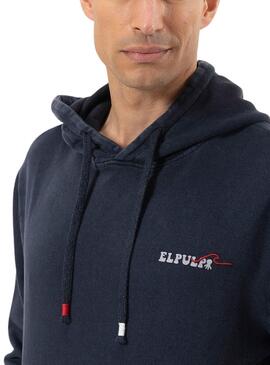 Sweatshirt El Pulpo Relief Marine für Männer