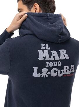Sweatshirt El Pulpo Relief Marine für Männer
