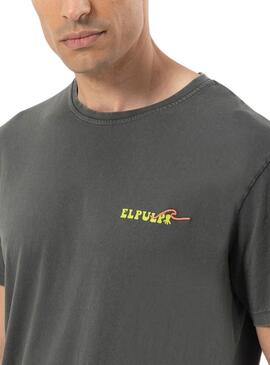 T-Shirt  El Pulpo Relief Grau für Herren