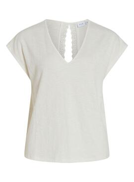 Top Vila Visyma Beige für Frauen