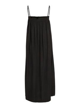 Kleid Vila Vikvinne Midi Schwarz für Damen