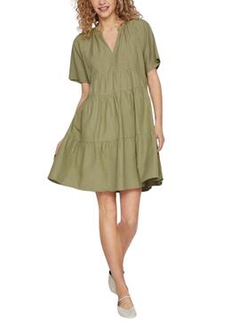 Kleid Vila Viprisilla Grün für Frauen
