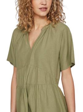Kleid Vila Viprisilla Grün für Frauen