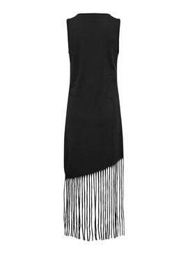 Kleid Only Zinna Fransen Schwarz für Damen