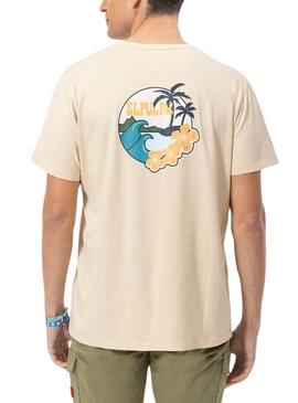 T-Shirt El Pulpo  Landschaft Beige für Männer