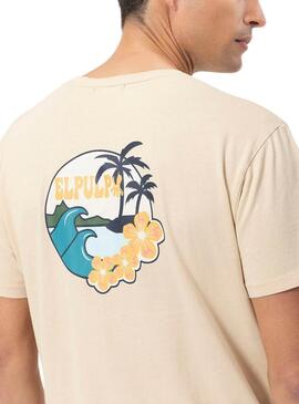 T-Shirt El Pulpo  Landschaft Beige für Männer