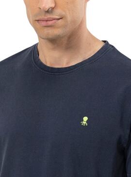 T-Shirt  El Pulpo Marine Logo gewaschene für Männer