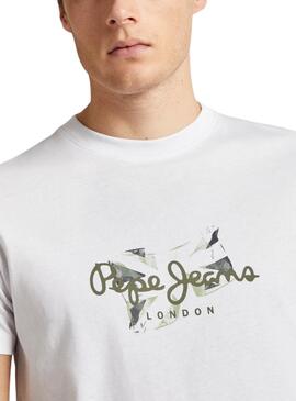 T-Shirt Pepe Jeans Count Weiß für Herren