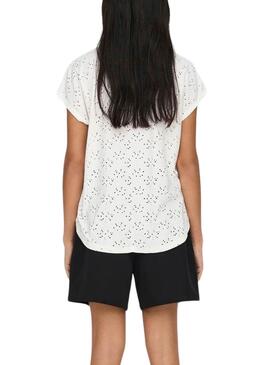 T-shirt Only Smilla Weiß für Frauen