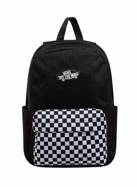 Rucksack Vans Old Skool Grom Schwarz Karos für Kinder.