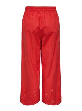 Hose Only Roxanne Culotte in Rot für Frauen