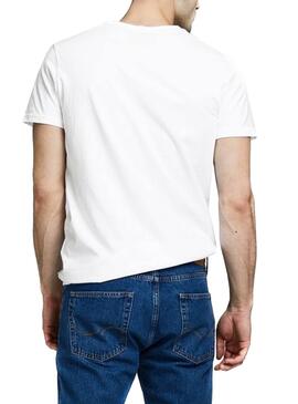 T-Shirt Jack und Jones Comace Weiß Für Herren