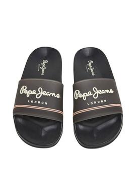 Sandalen Pepe Jeans Slider schwarze  für Frauen